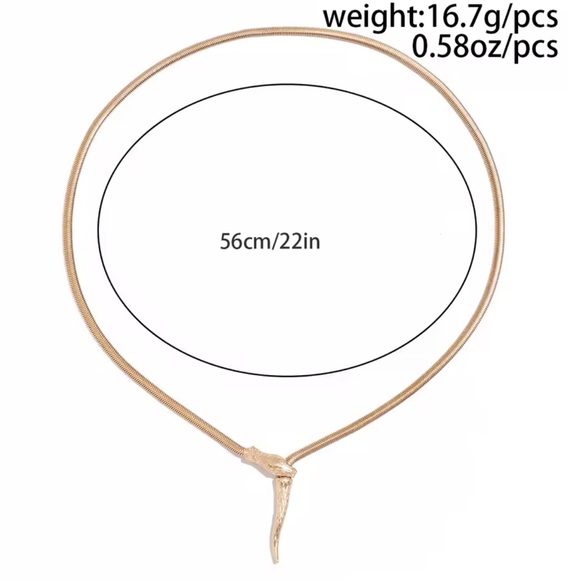 Serpenti Gold Snake Chain Necklace with Knot Detail - Picture 3 of 7